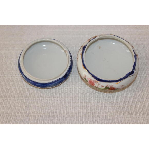 Vintage Geisha Girl Trinket Box – Footed Made in Japan - Picture 3 of 5